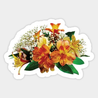 Lilies - Asiatic Lilies and Stephanotis Sticker